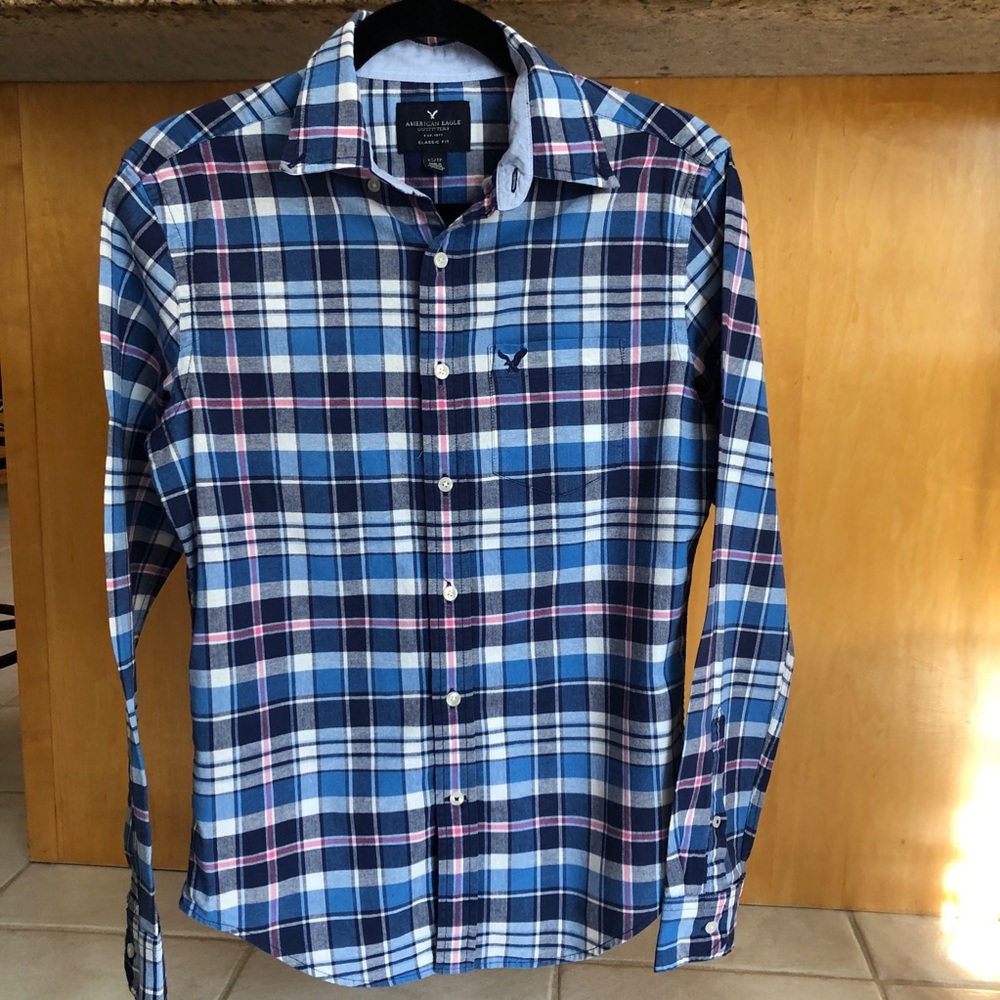 American Eagle Plaid Shirt - Picture 2 of 5